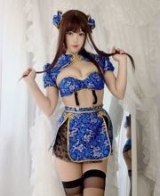 [Ảnh cosplay] Cô chị dễ thương-Bai Ye-- Kung Fu Cheongsam