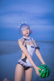 [Foto cosplay] Coser popular Nizo Nisa - Rem Swimsuit