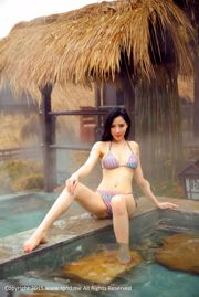 Han Panpan "เทพธิดามาถึง" Langkou Forest Hot Spring ใน Xianning [TGOD Push Goddess]